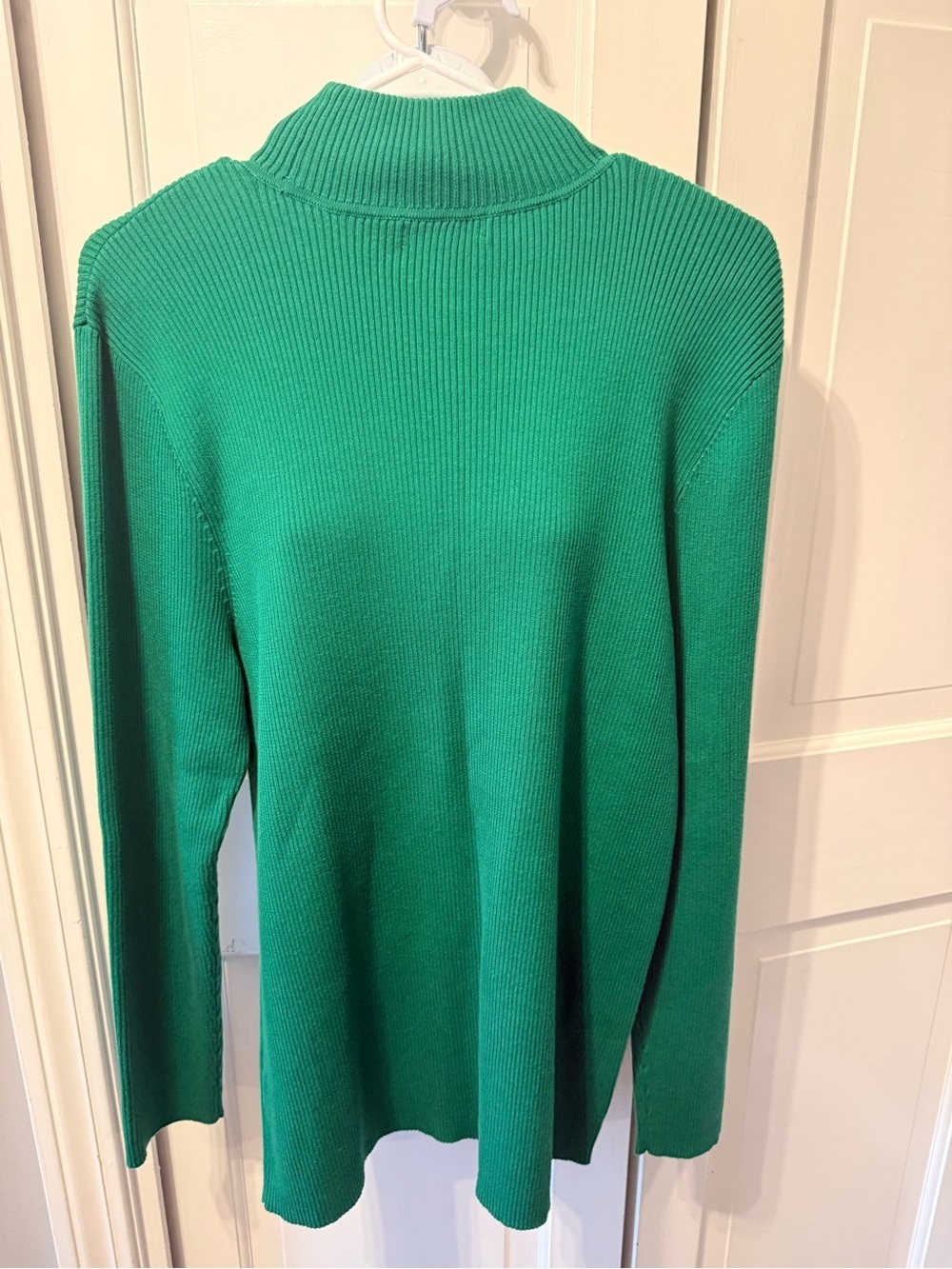 NWOT Ralph Lauren Green Ribbed Mock Neck Turtleneck Sweater - Picture 5 of 6
